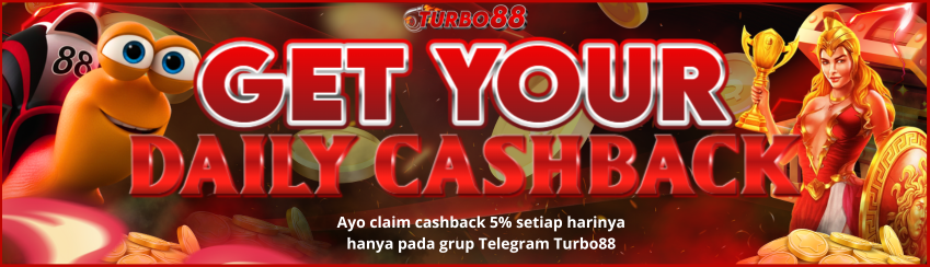 PROMO CASHBACK HARIAN 5% TURBO88 ( ALL GAME )